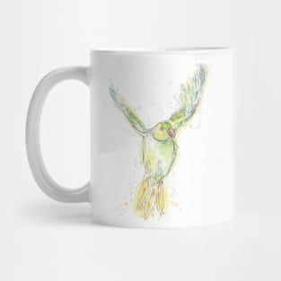 Green Parakeet Mug